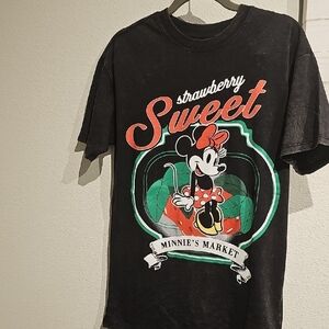 Black Minnie Mouse Graphic T-Shirt